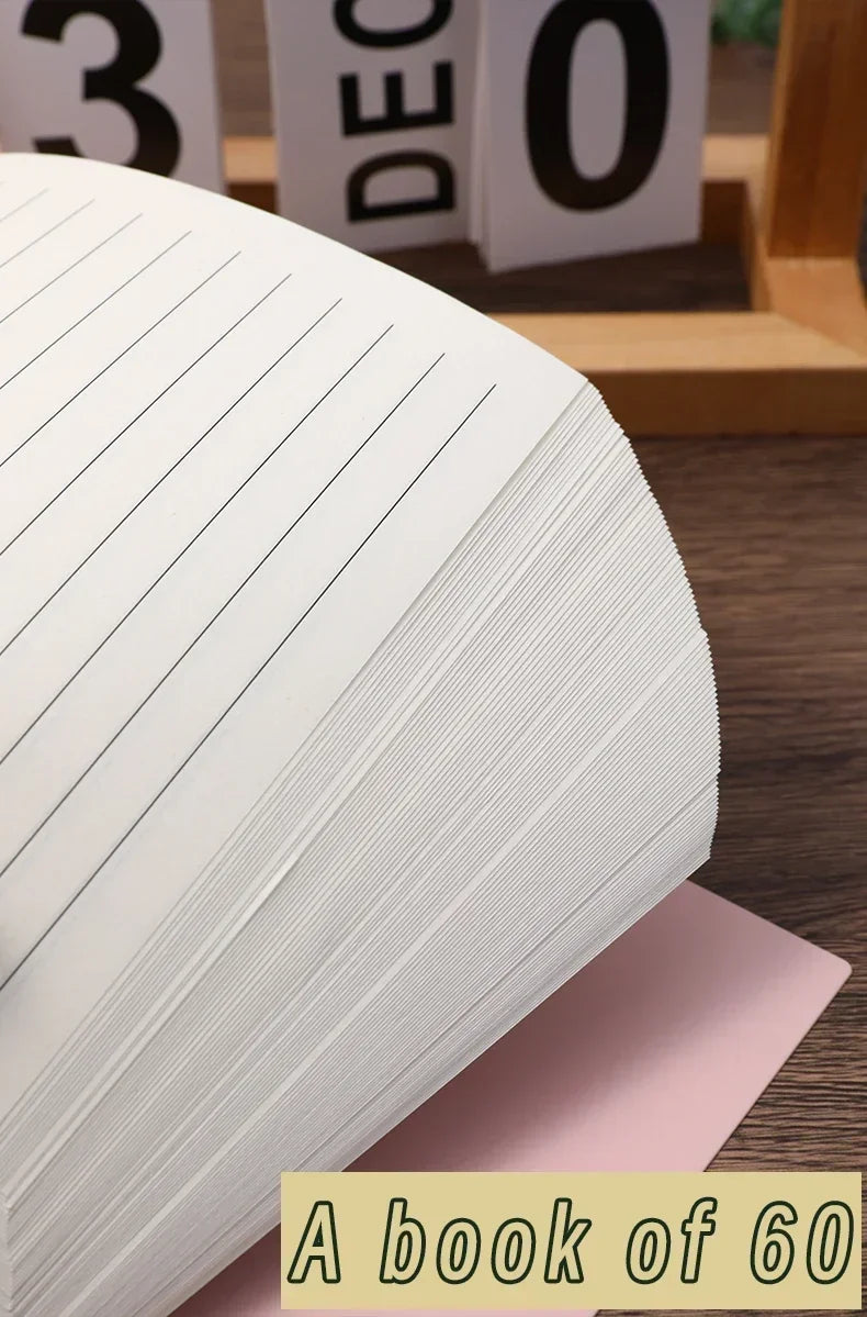 A5 Spiral Notebook – 60 Thick Lined Sheets with Loose-Leaf Binding for School, Study & Office Supplies