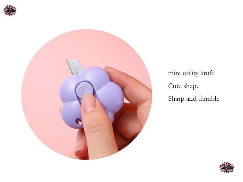 7-Piece Kawaii Korean Stationery Set – Cute Essentials for Students, Office & Study with Souvenir-Style Charm