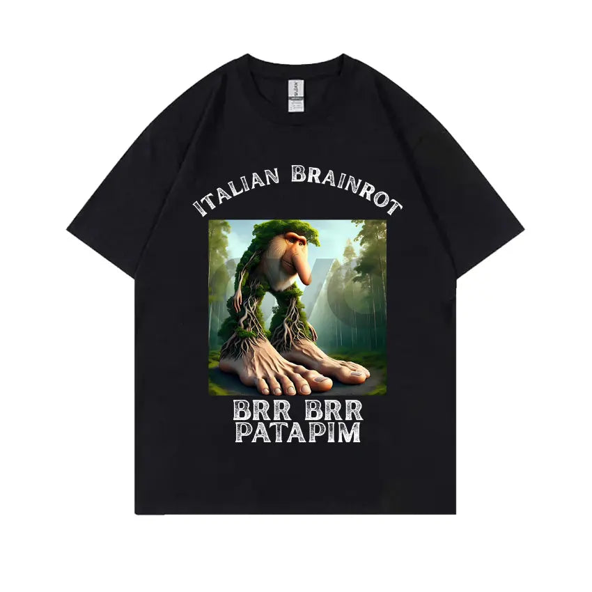 Italian Brainrot Funny Meme T-shirt Tralalero Tralala Tung Tung Tung Sahur Brr Brr Patapim Bombardiro Crocodilo Graphic T Shirts