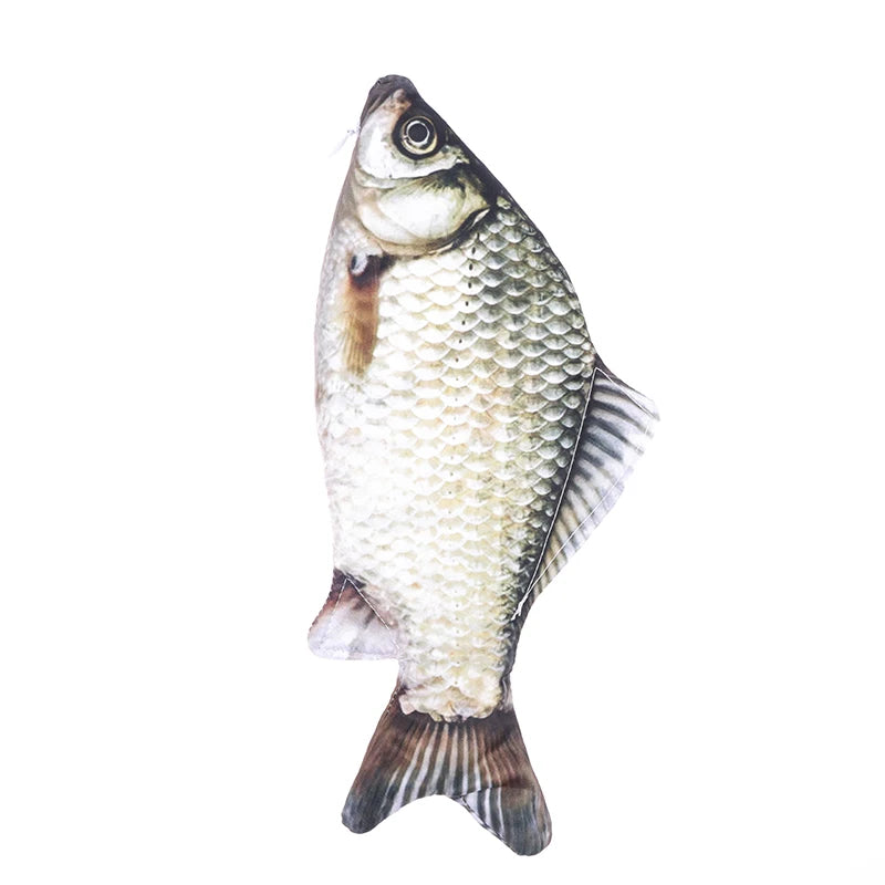 Realistic Crucian Carp Pencil Case – Fish-Shaped Zipper Pouch for School, Makeup & Back-to-School Stationery