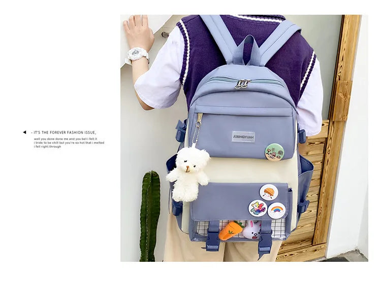 Mega School Backpack Set – Bold, Roomy & Class-Ready!