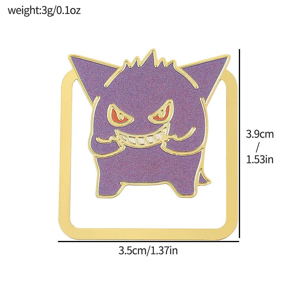 Cute Pokémon Bookmarks – 3D Cartoon Page Markers for Kids, Fans & Stationery Collectors