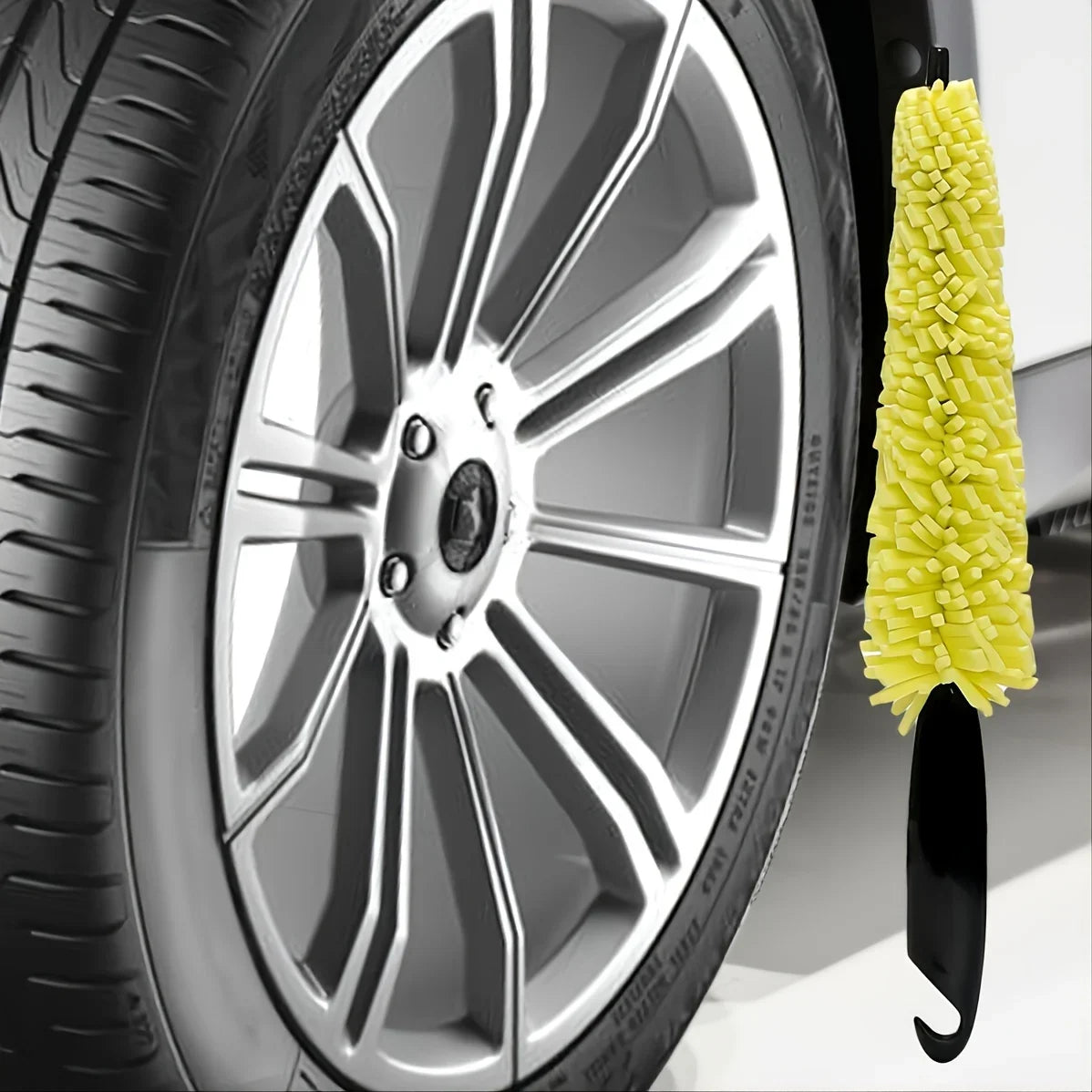 Car Cleaning Brush Effortlessly Clean Your Car Wheels with This Tire Rim Cleaning Tool Tire Shine Wheel Cleaner Brushs Sponge