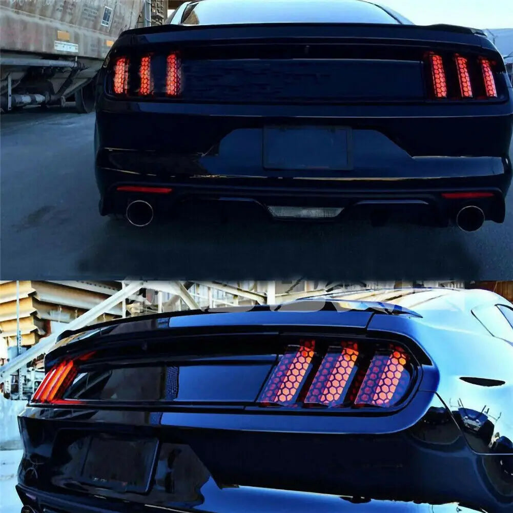 Car Tail Lights Honeycomb Decor Stickers Cuttable Auto Car Rear Tail Light Lamp Honeycomb StylingTaillight  Decals Accessories