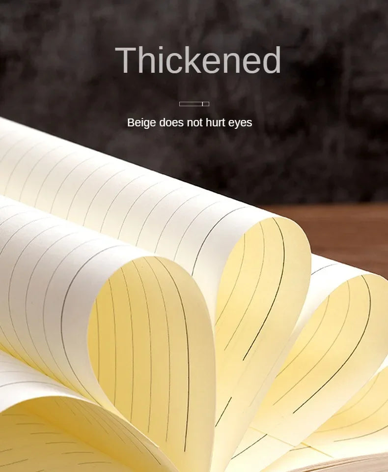 A5 Soft Leather Notebook with 120 Inner Pages, Waterproof Cover and Comfortable Touch