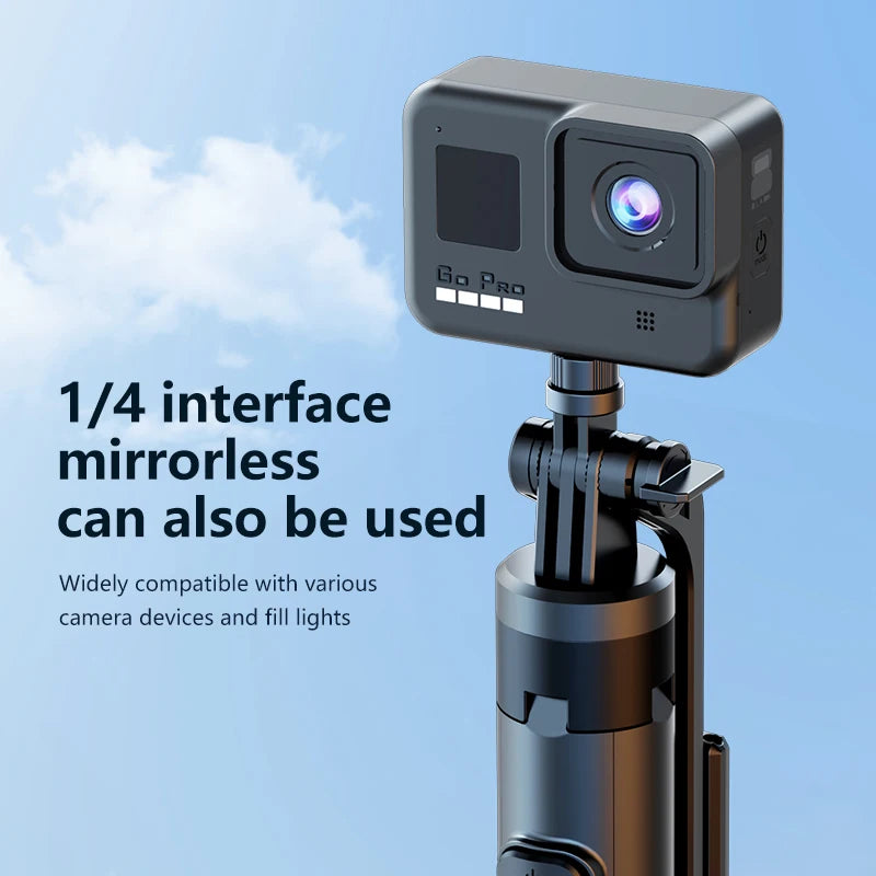 130cm Long Selfie Stick Tripod Extendable Wireless Bluetooth Remote Portable Smartphone Tripod Stand Mount For iOS Android Phone