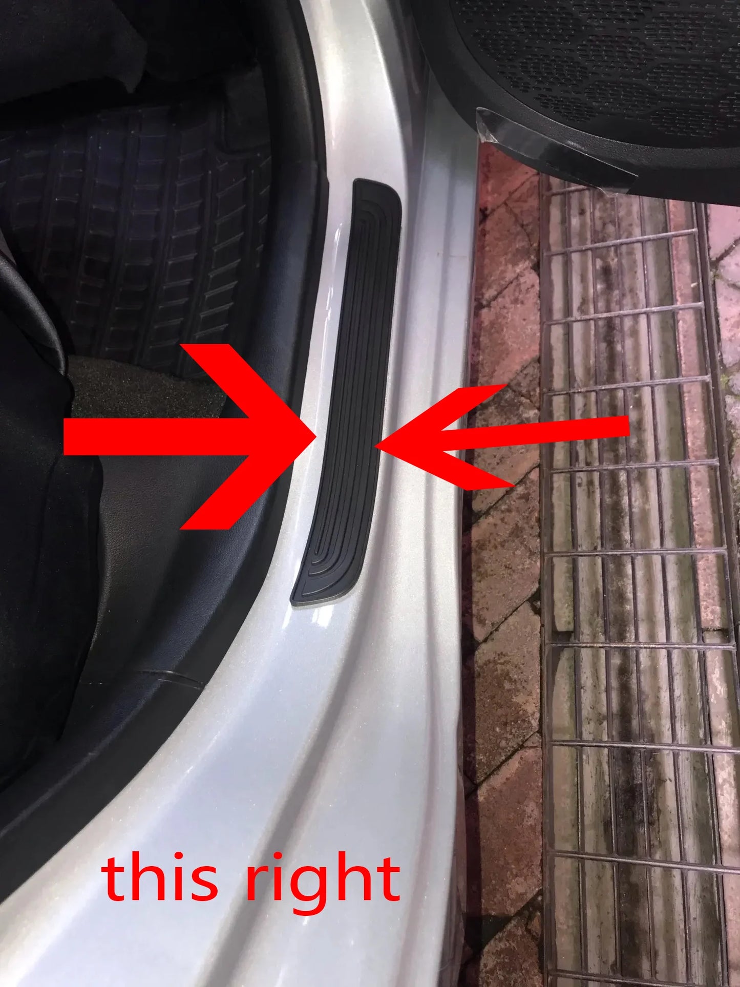 Rubber Guard Door Sill Scuff Covers – 4PCS Set