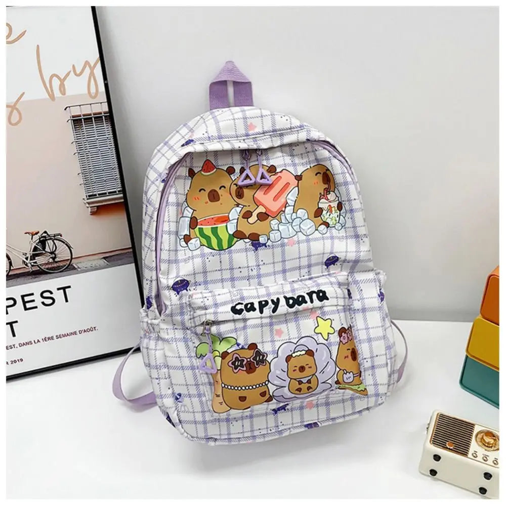 Capybara Breeze Backpack – Ultra-Light Cuteness for School & Play!