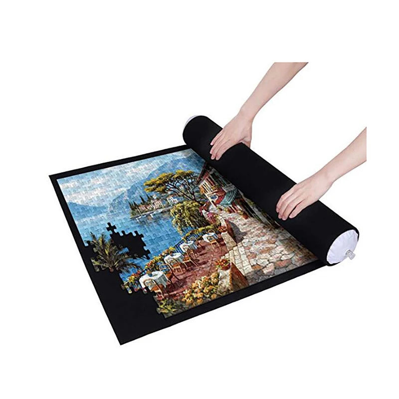 Puzzles Mat Jigsaw Roll Felt Mat Play Mat Puzzles Blanket For Up To 3000 Pcs Puzzle Accessories Portable Travel Storage Bag