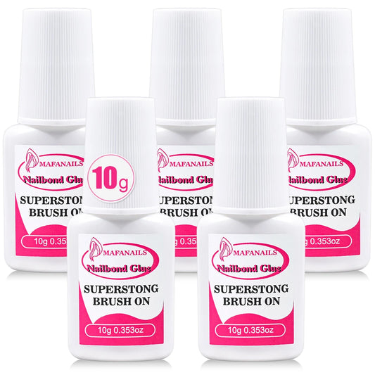 10g Nail Bond Glue – Brush-On Adhesive for Acrylic & Press-On Tips (2–10ml Options)