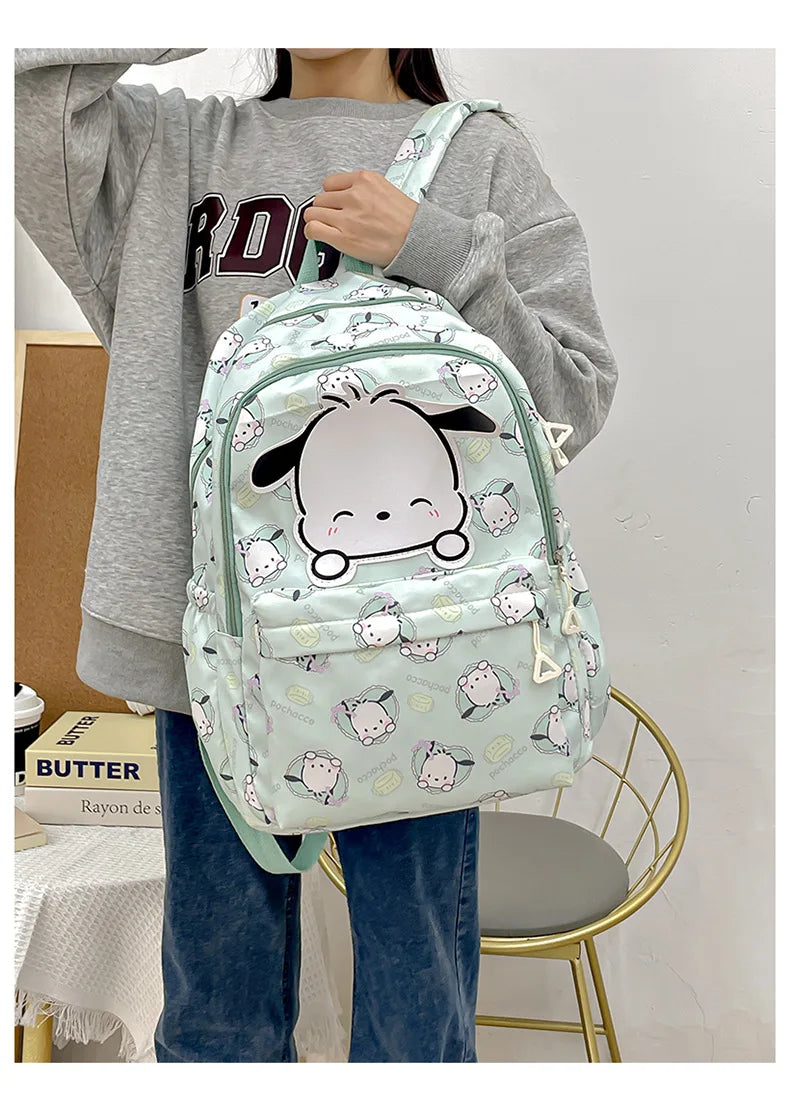 Cinnamoroll PlushTech Backpack – Kawaii Sanrio Schoolbag with Laptop Compartment for Kids & Teens!