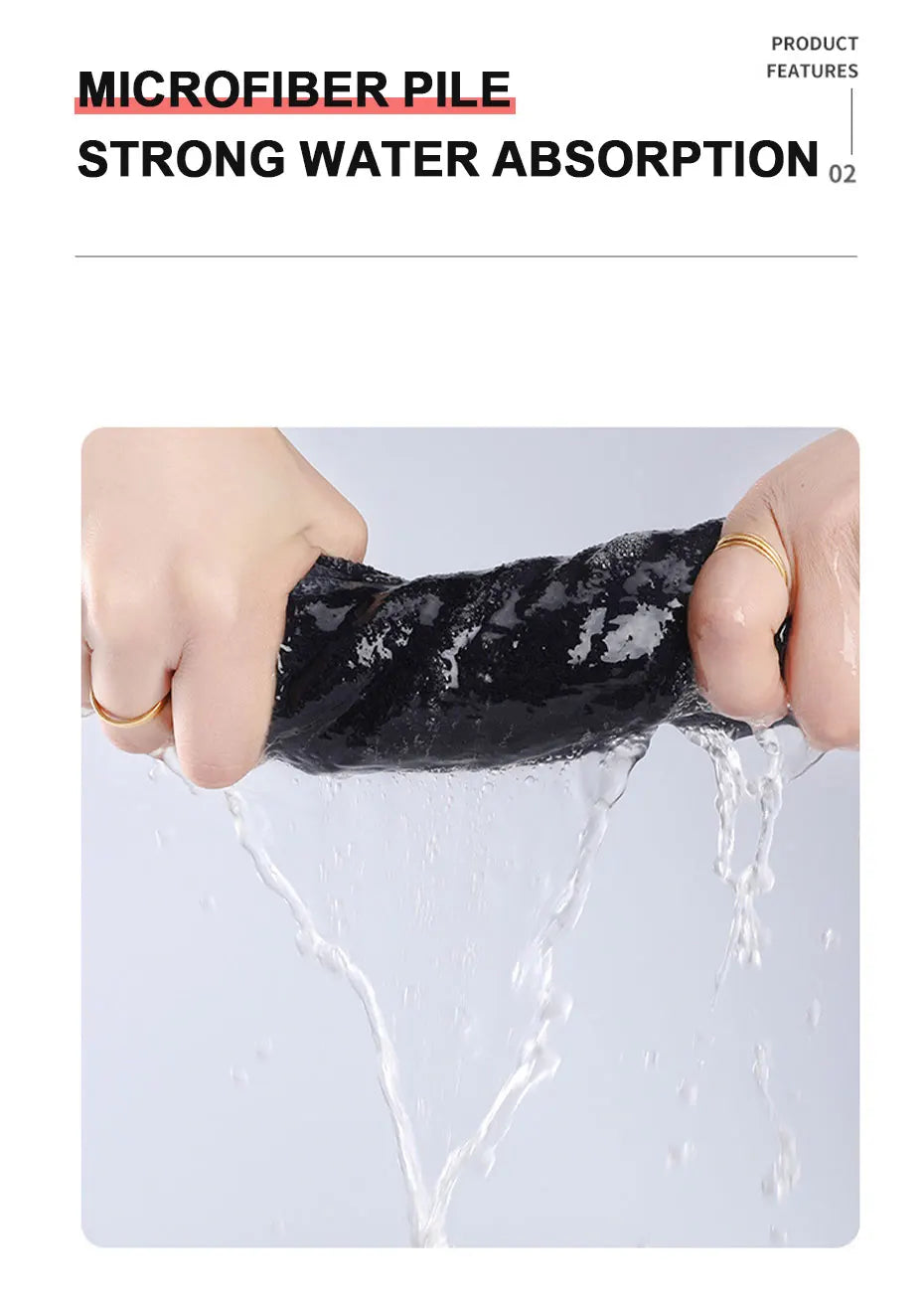SEAMETAL 160x60cm Car Wash Towel 400GSM Microfiber High Water Absorption Cleaning Towels Thickened Soft Car Washing Drying Cloth