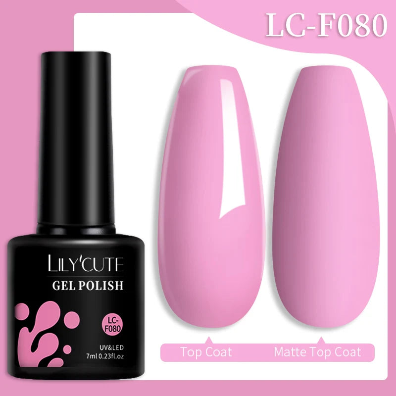 LILYCUTE Color Explosion – 184 Shades of Long-Lasting Gel Polish with Red Glitter Magic
