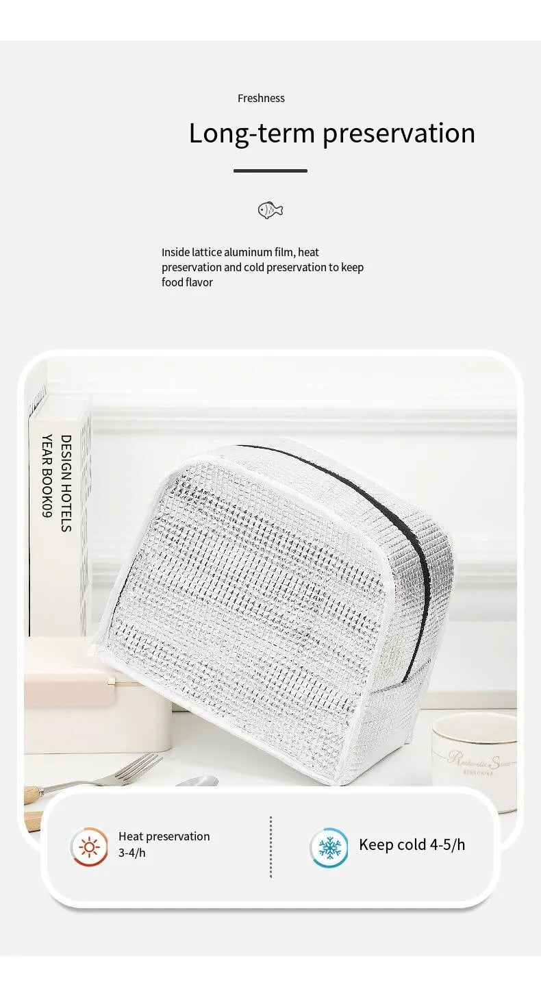 CoolBites Cartoon Bento Bag – Insulated Lunch Tote for Kids, School & Picnic Fun!