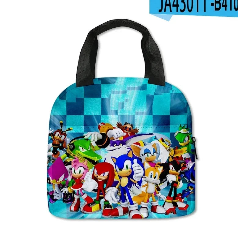 Sonic Speedster School Backpack – Anime Cartoon Schoolbag for Boys & Girls in Primary & Middle School