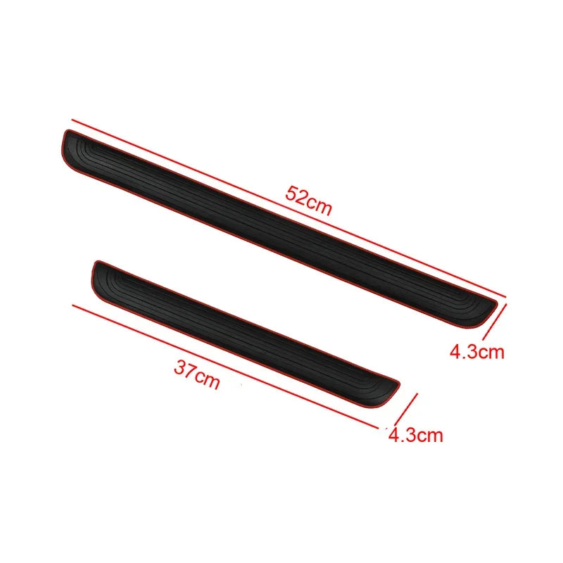 Rubber Guard Door Sill Scuff Covers – 4PCS Set