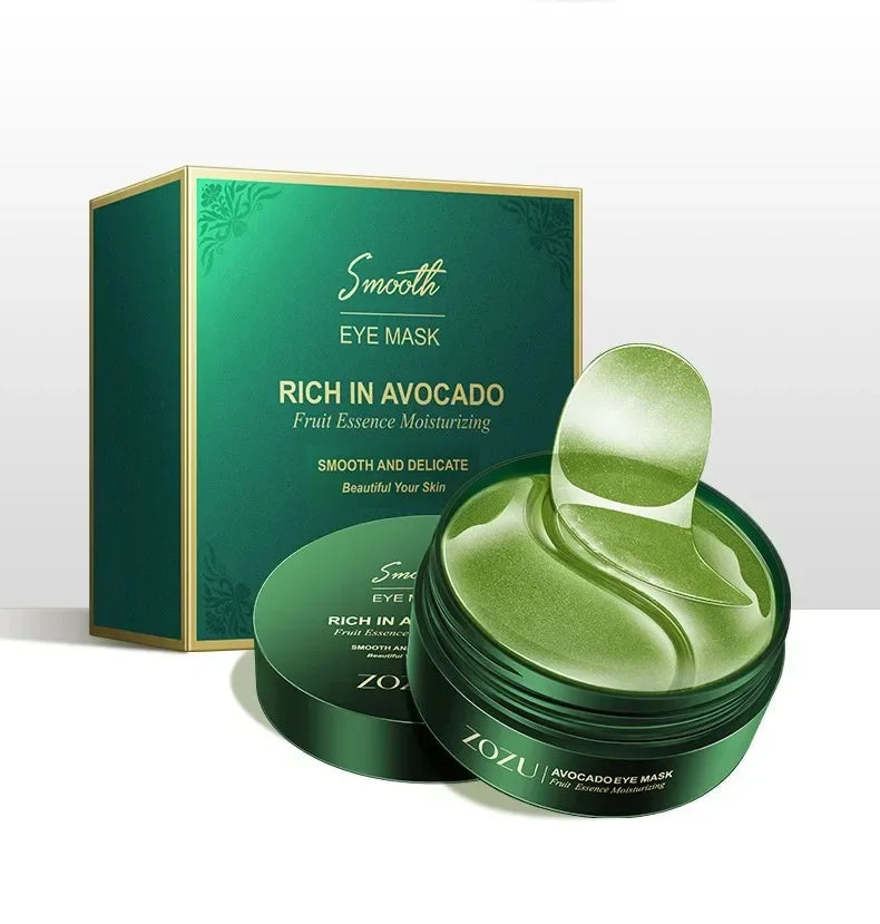 60PCS/120 PCS Eye Mask Avocado Gold Moisturize Firming Improve Eye Bags Eye Patches Anti Wrinkle Eye Patches for Dark Circles