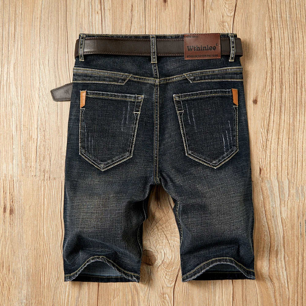 Men’s Summer Denim Shorts – Stretchy, Stylish & Built to Move!