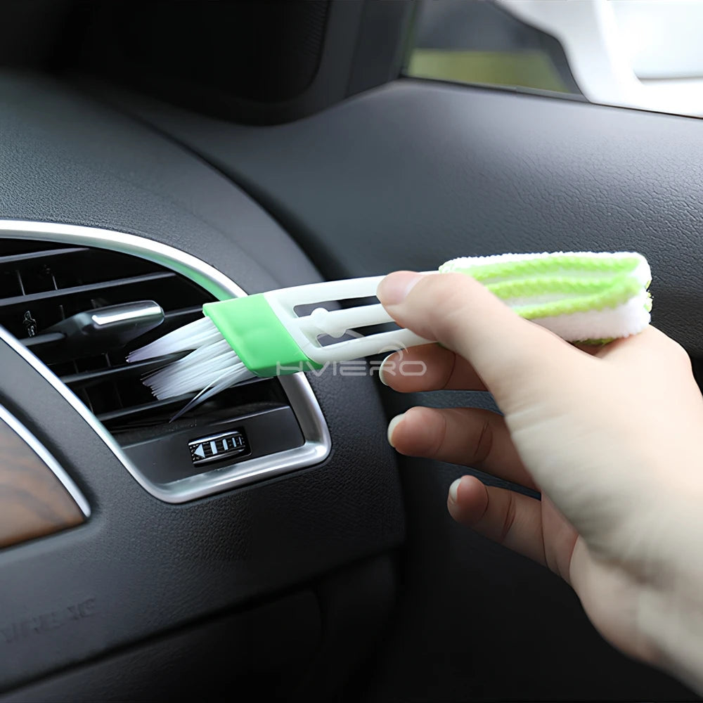 1Pcs Car Air Conditioner Vent Slit Cleaning Brushs grooves Dusting Blinds Keyboard Cleaning Dust Removal Tools Dual head brush