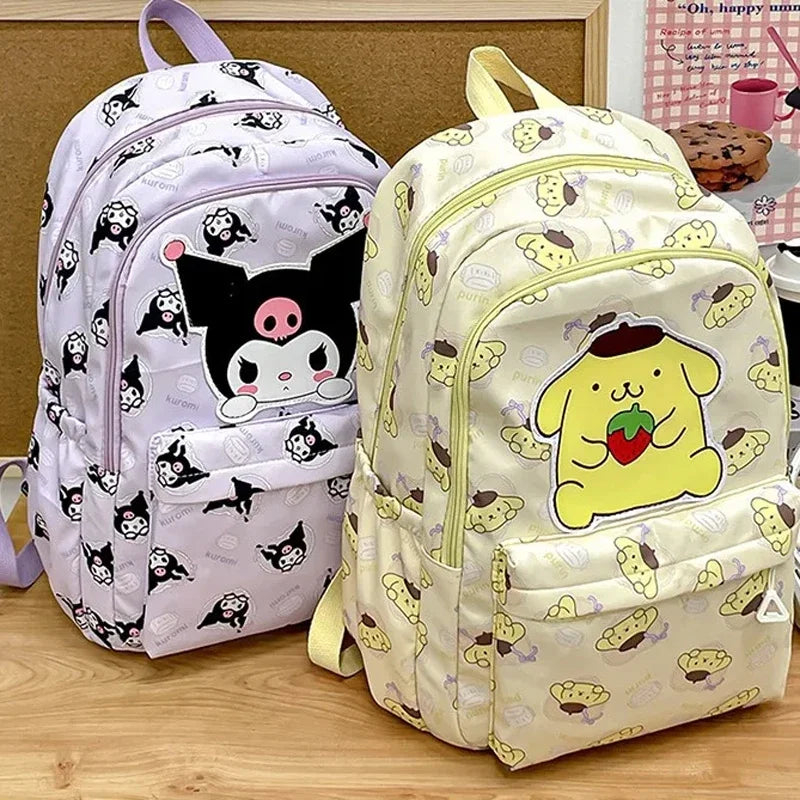 Cinnamoroll PlushTech Backpack – Kawaii Sanrio Schoolbag with Laptop Compartment for Kids & Teens!