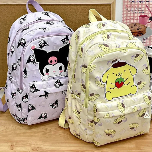 Cinnamoroll PlushTech Backpack – Kawaii Sanrio Schoolbag with Laptop Compartment for Kids & Teens!