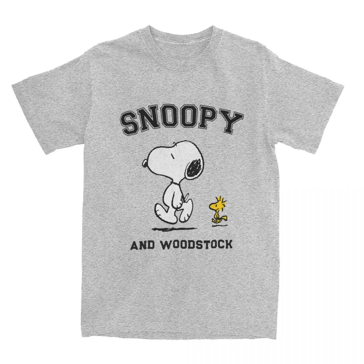 Snoopy And Charlie Brown for Men Women T Shirts Peanuts Merch Leisure Tee Shirt T-Shirt Pure Cotton Classic Clothing