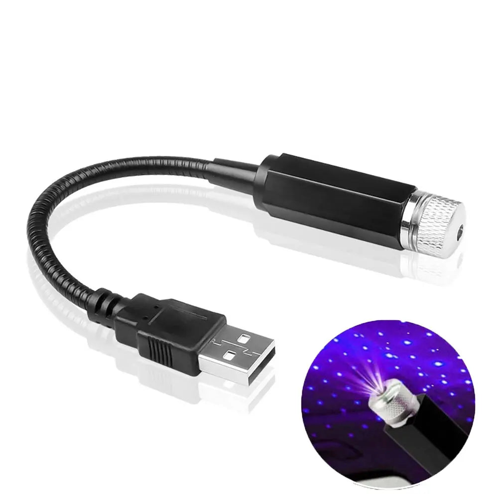 Mini LED Galaxy Projector – USB Star Light for Car & Room Ceiling