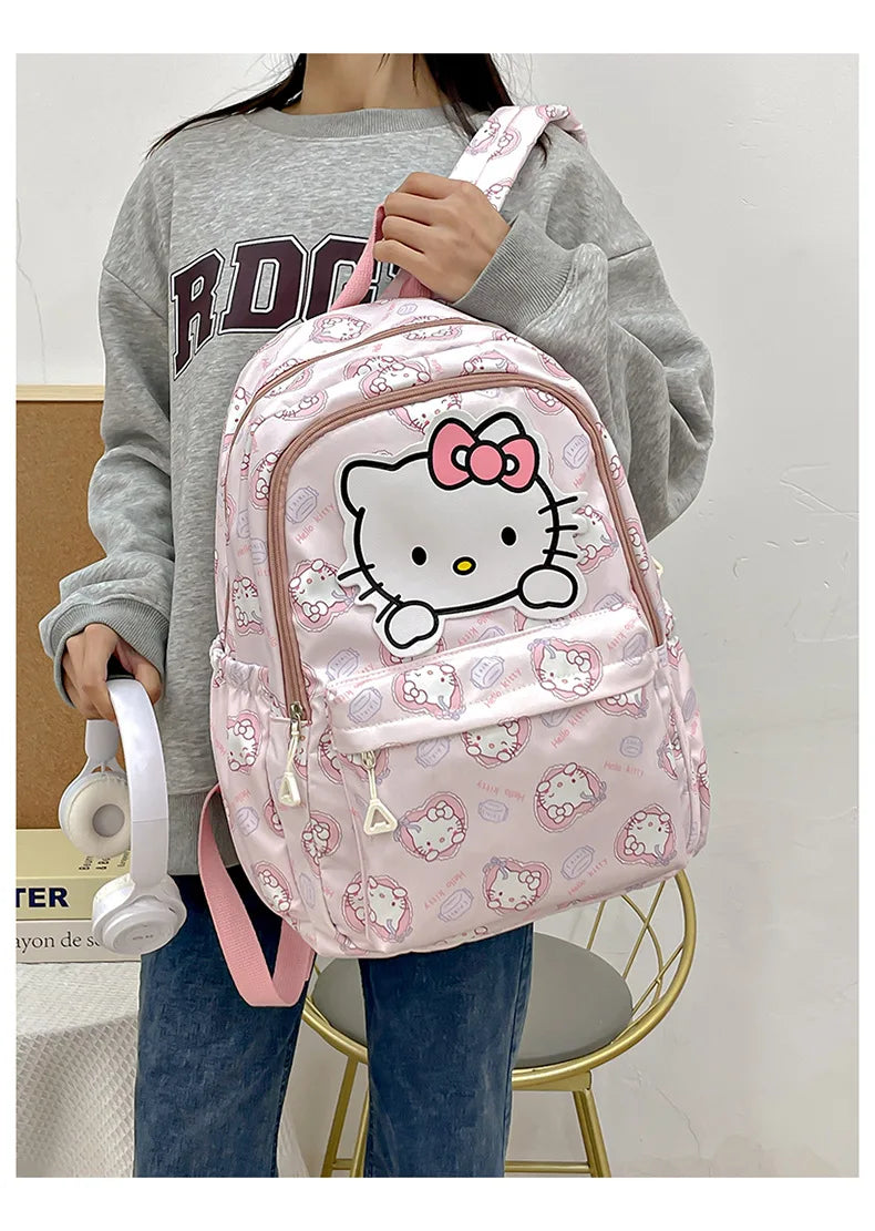 Cinnamoroll PlushTech Backpack – Kawaii Sanrio Schoolbag with Laptop Compartment for Kids & Teens!