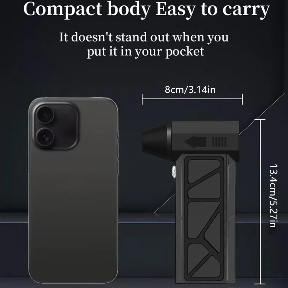2-in-1 Blower & Vacuum | 4-Speed, Magnetic Nozzles, LED + Fast USB-C Charging
