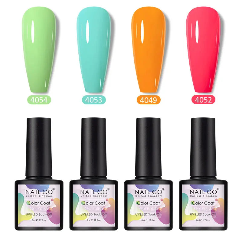 NAILCO Nail Art Dream Set – 6pcs Gel Lacquer for Bold, Glossy Looks