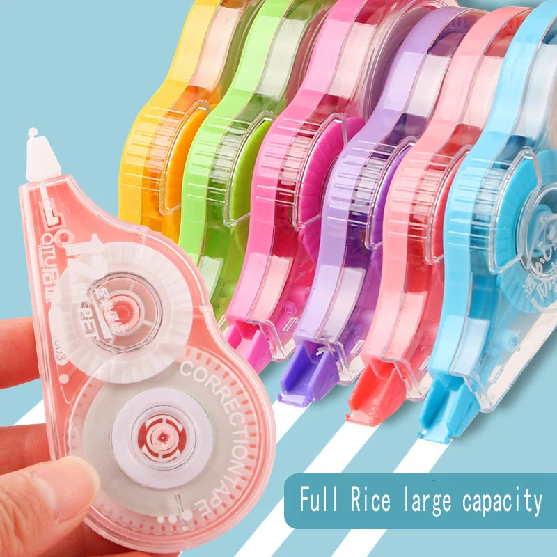 6-Pack Large Capacity Correction Tape – 2834.65 Inches Total, Affordable White Tape for Students & School Supplies