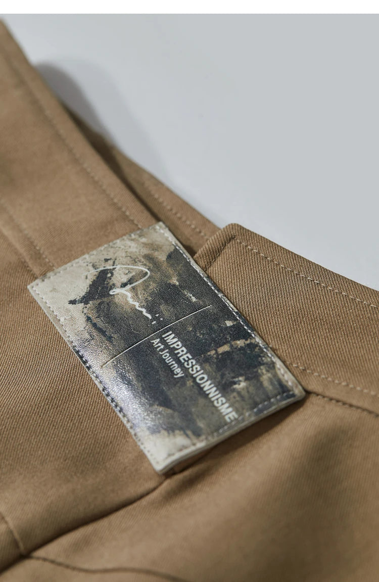 Amii Minimalist Spring New Commuter Asymmetrical Oblique Placket Split Skirt Non Ironing Anti Wrinkle A Shape Skirt 12551003