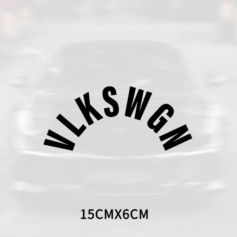 VLKSWGN Car Rear Wiper Window Auto Stickers for Volkswagen Polo Golf Passat Tiguan Beetle Caddy Skoda Octavia Seat Leon Altea
