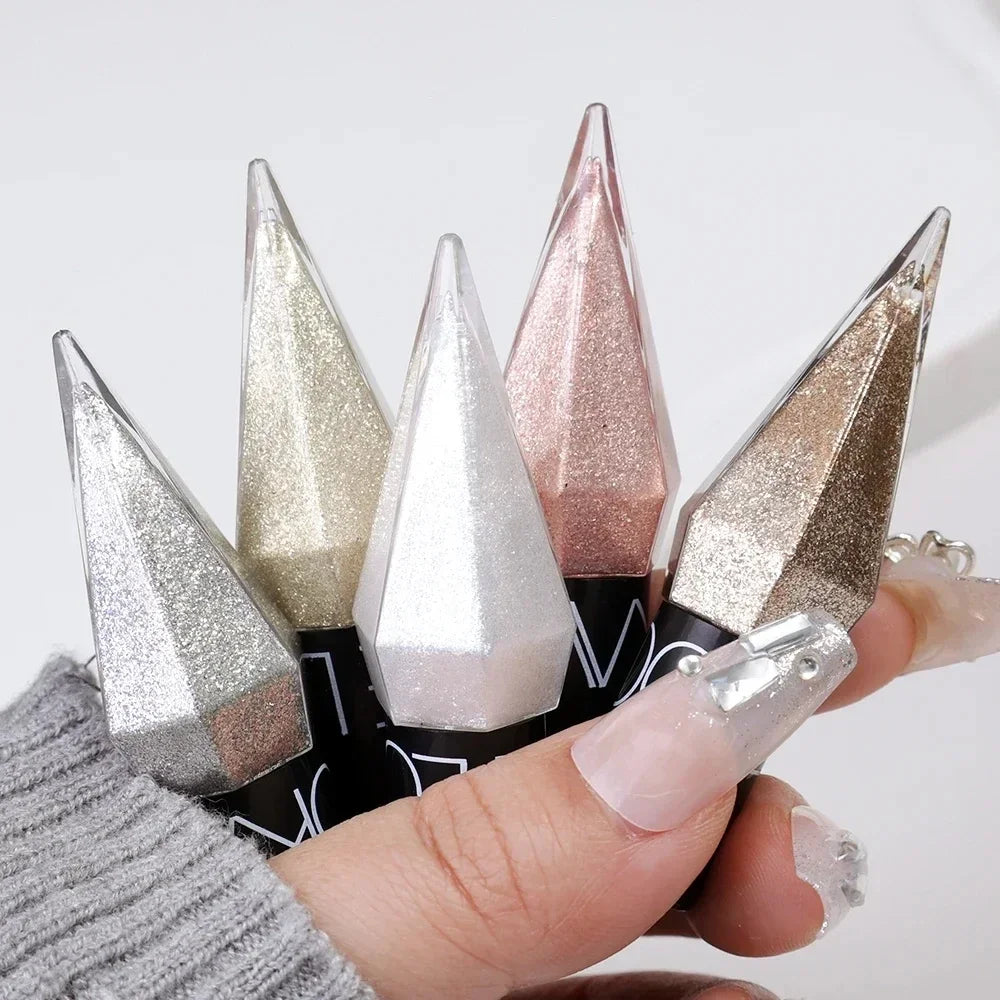 Diamond Shiny Eye Liners Eyeshadow Waterproof Silver Rose Gold Color Glitter Sequins Eyeliner Eye Shadow Makeup Beauty Cosmetics
