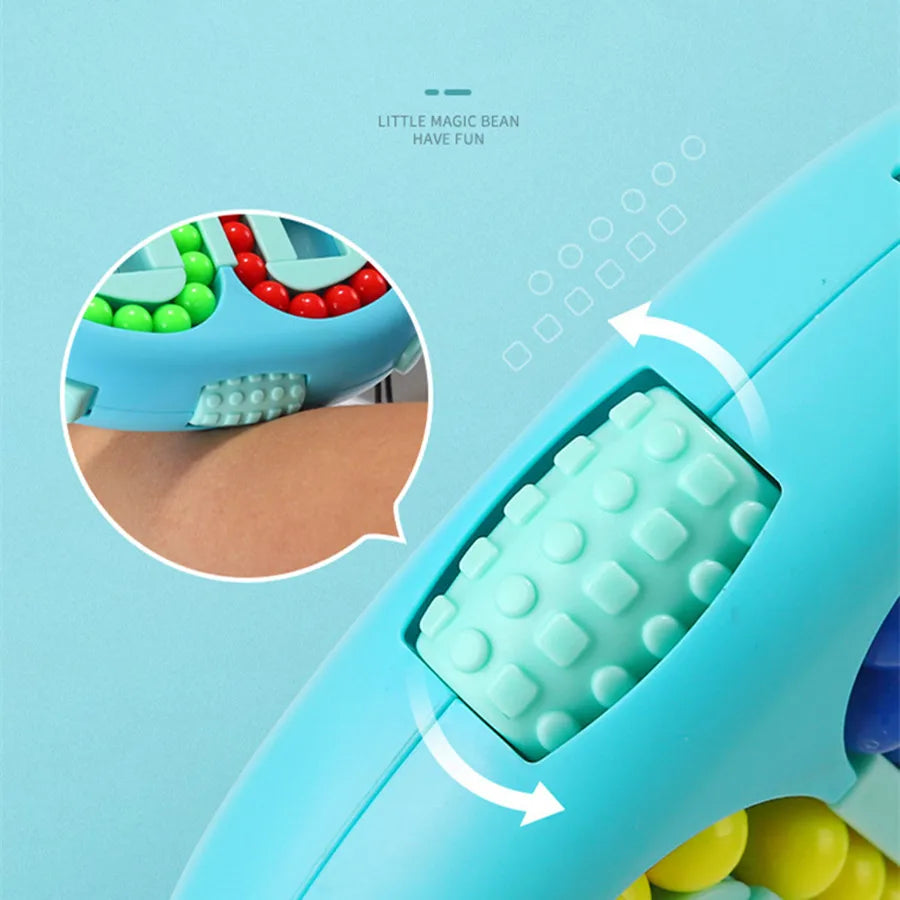 Magic Bean Cube Finger Gyro Rotating Antistress Relieve Anxiety Develop Intelligence Decompression Fidget Toy Adults Kids Gift
