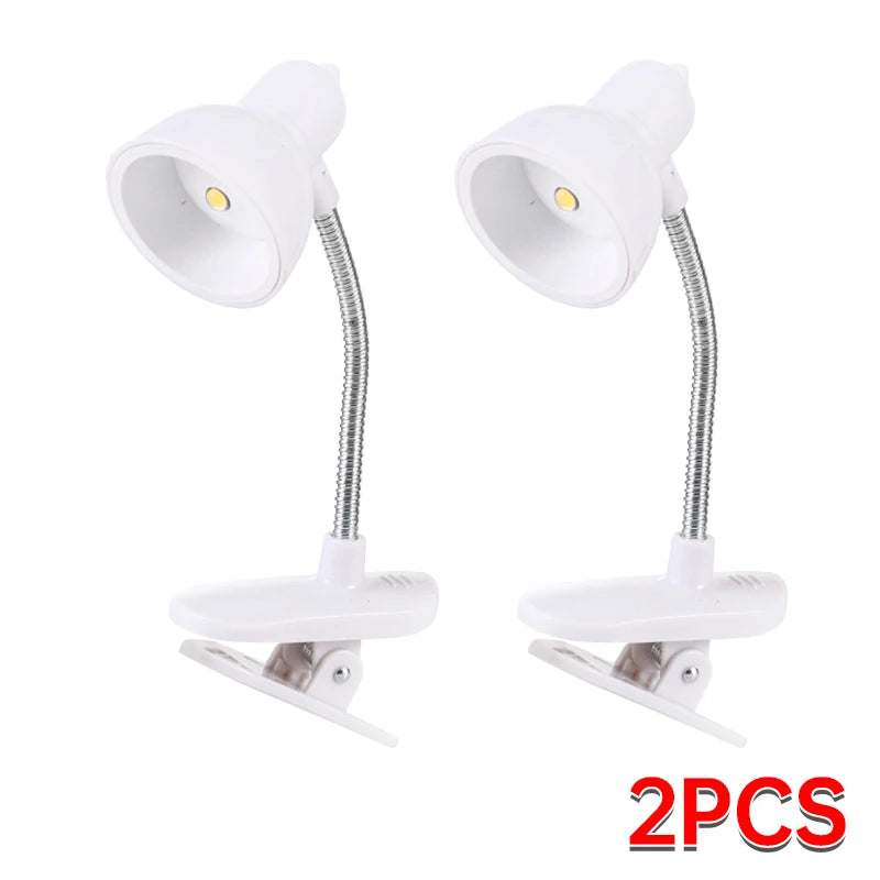 Mini Clip-On LED Reading Lamp – Eye-Friendly, Portable Light for Bed, Books & Desk