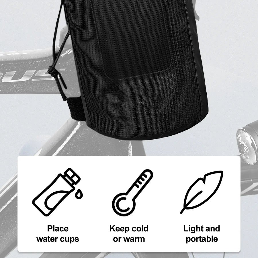 Bike Bags Bottle Holder Cycling Water Bottle Carrier Pouch Insulated Kettle MTB Road Bicycle Handlebar Bag Cycling Accessories