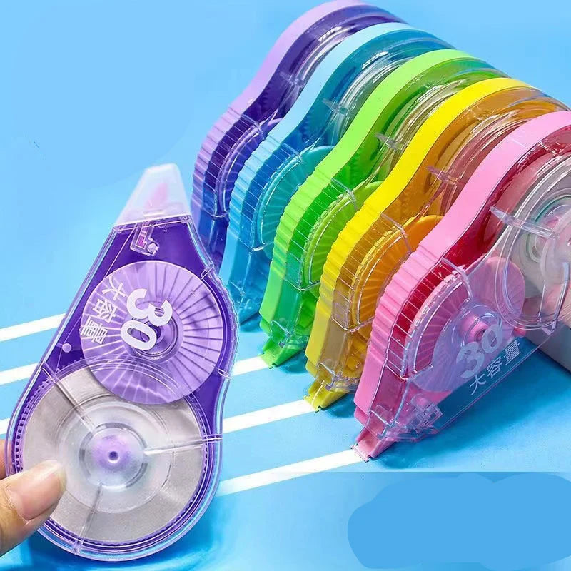 6-Pack Large Capacity Correction Tape – 2834.65 Inches Total, Affordable White Tape for Students & School Supplies