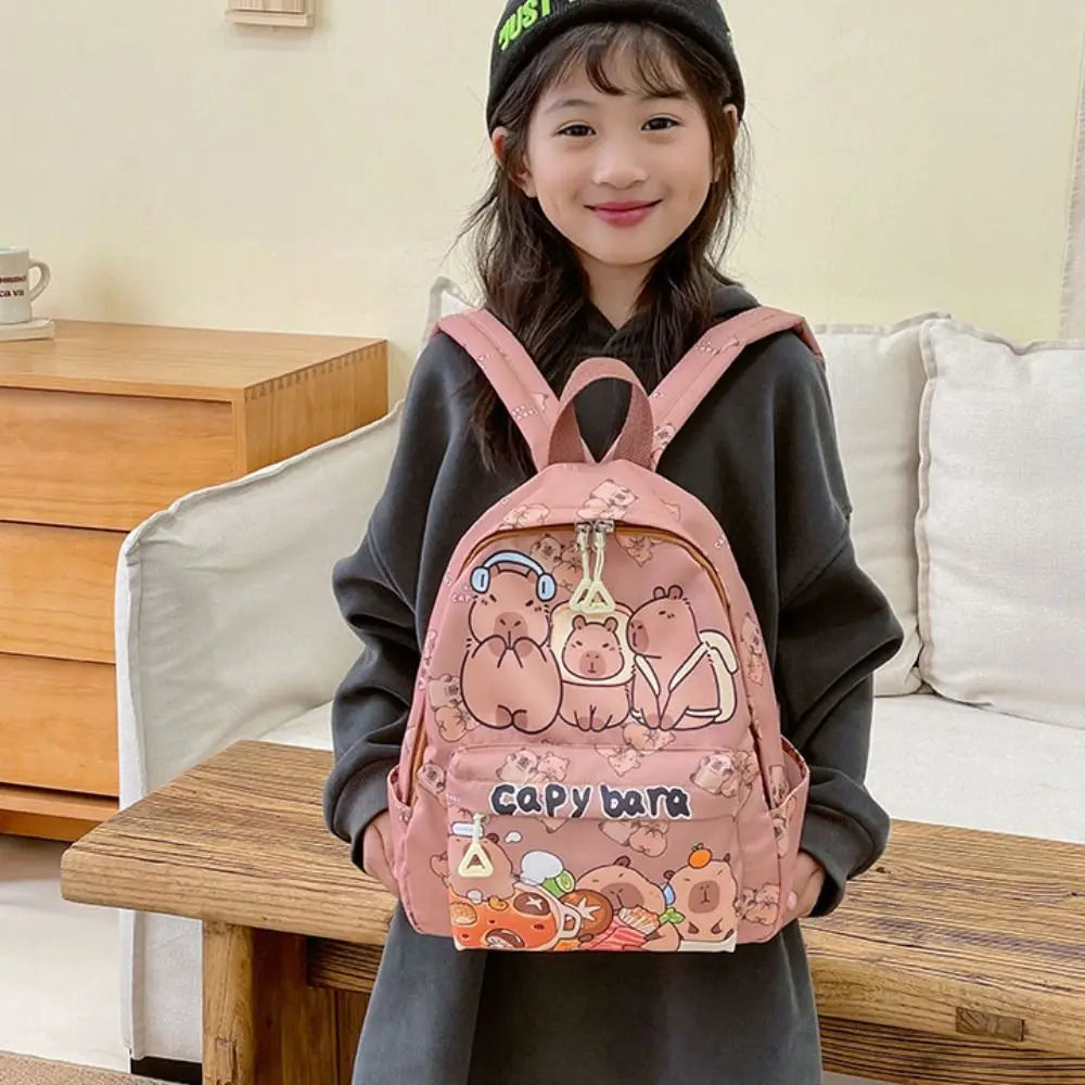Capybara Breeze Backpack – Ultra-Light Cuteness for School & Play!