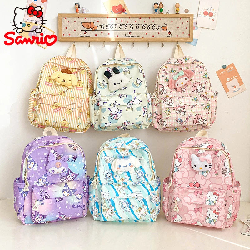 Sanrio Star Squad Backpack – Hello Kitty, Kuromi & Cinnamoroll Cutie Carry for Kids & College!