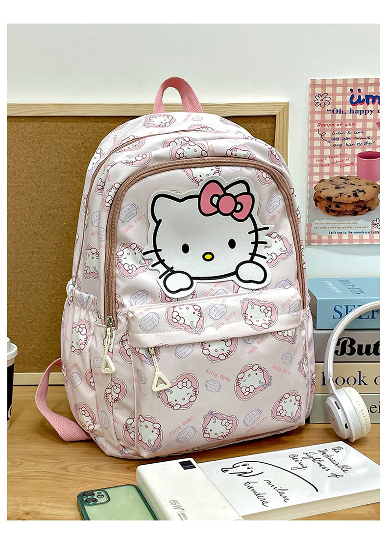 Cinnamoroll PlushTech Backpack – Kawaii Sanrio Schoolbag with Laptop Compartment for Kids & Teens!