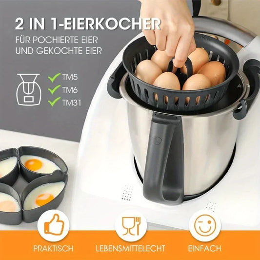1PC is suitable for Thermomix TM5 TM6 TM31 2-in-1 boiling pot, egg cooker, and steaming rack
