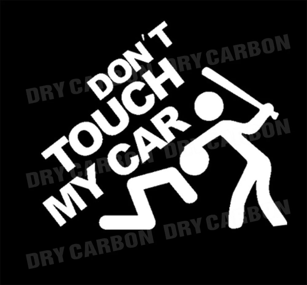 Creative Don't Touch My Car Car Sticker Decals - Funny Exterior Auto Decals for Universal Car Window Accessories