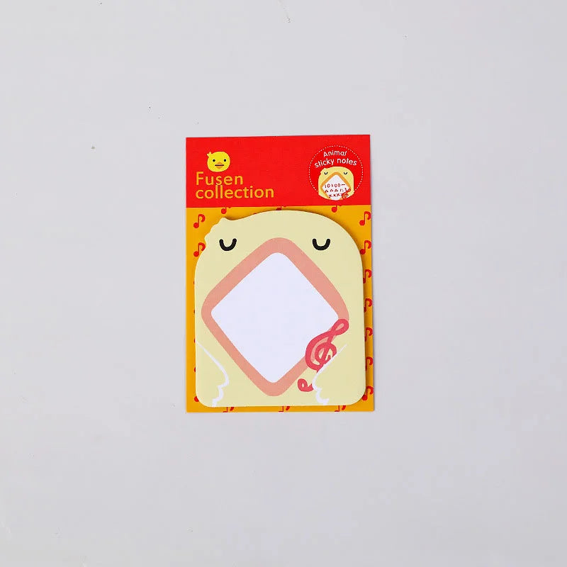 8 Piece Sticker Cute Animal Sticky Notes Notepad Memo Pads Panda Cat Kitty Stationery