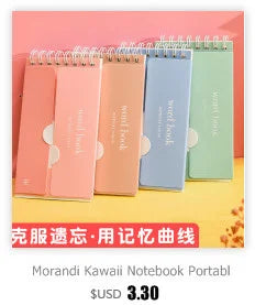 A5 A6 B5 Spiral book coil Notebook To-Do Lined DOT Blank Grid Paper Journal Diary Sketchbook For School Supplies Stationery