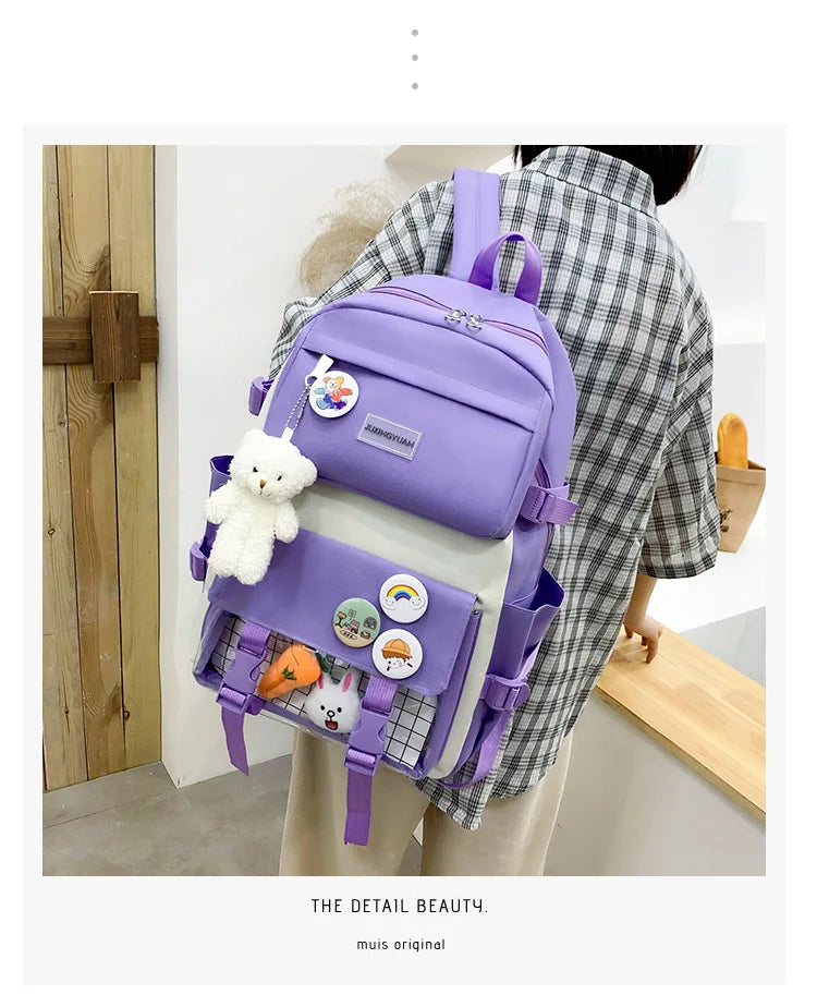 Mega School Backpack Set – Bold, Roomy & Class-Ready!