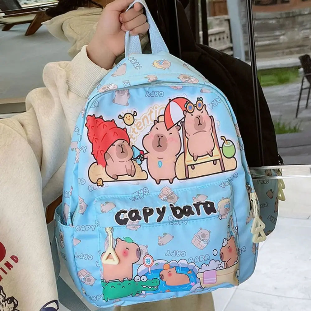 Capybara Breeze Backpack – Ultra-Light Cuteness for School & Play!