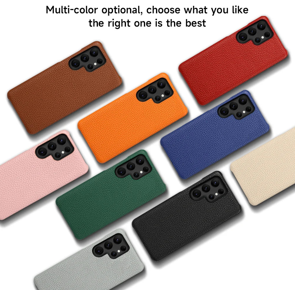 Clearance Sale Genuine Leather Phone Case For Samsung Galaxy S 24 S23 S24 Ultra S24 Plus S21Ultra S20Ultra S22Ultra Luxury Cover