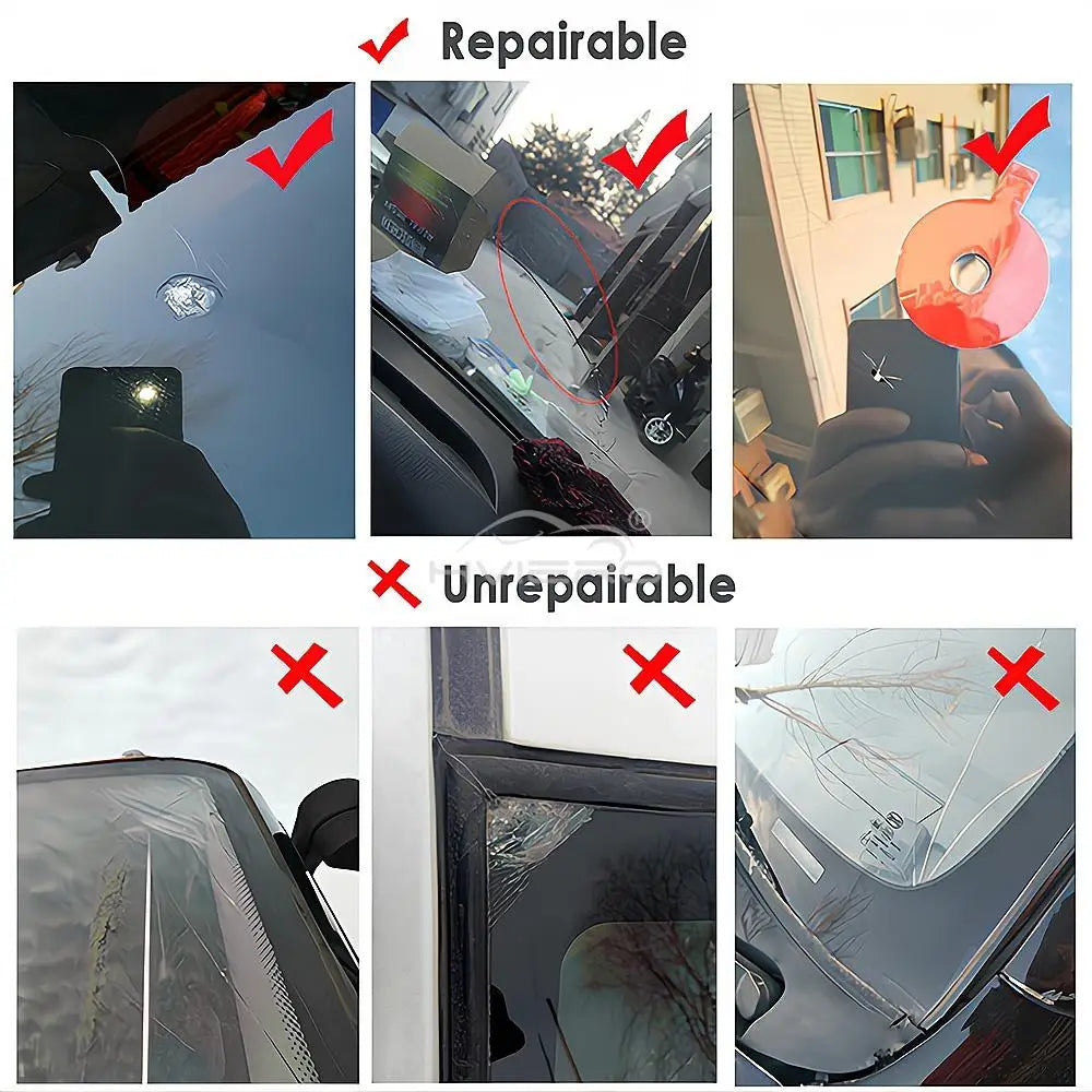 1/4/10X Car Windshield Cracked Repair Tool DIY Window Phone Screen Kit Restoration Curing Glue Auto Glass Scratch Crack Restore