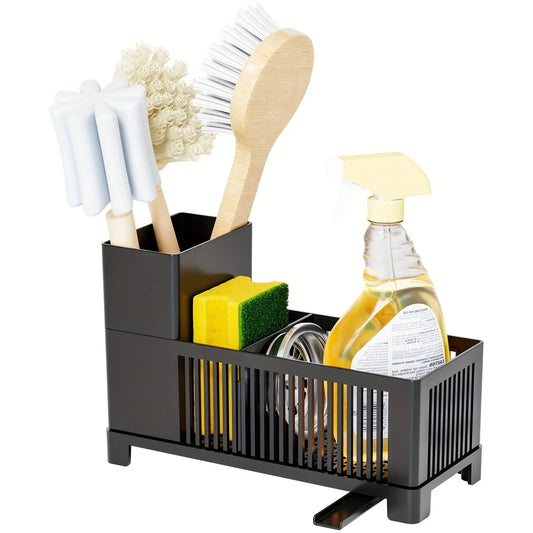 1pc Kitchen Drain Rack Kitchen utensils storage basket used for storing cleaning tools sponge cleaning drying drain basket